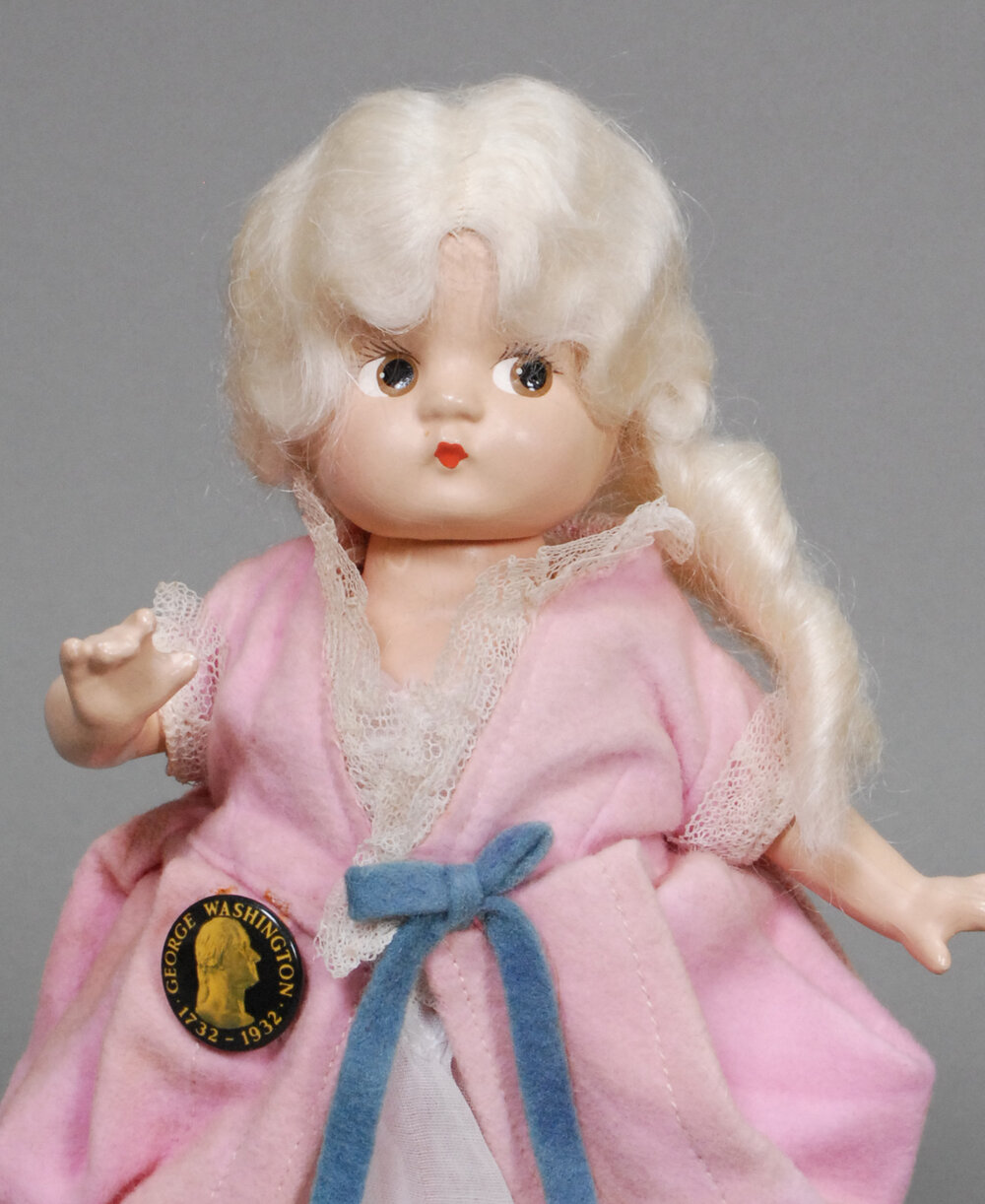Effanbee Patsyette Dolls as George & Martha Washington — Carmel Doll Shop
