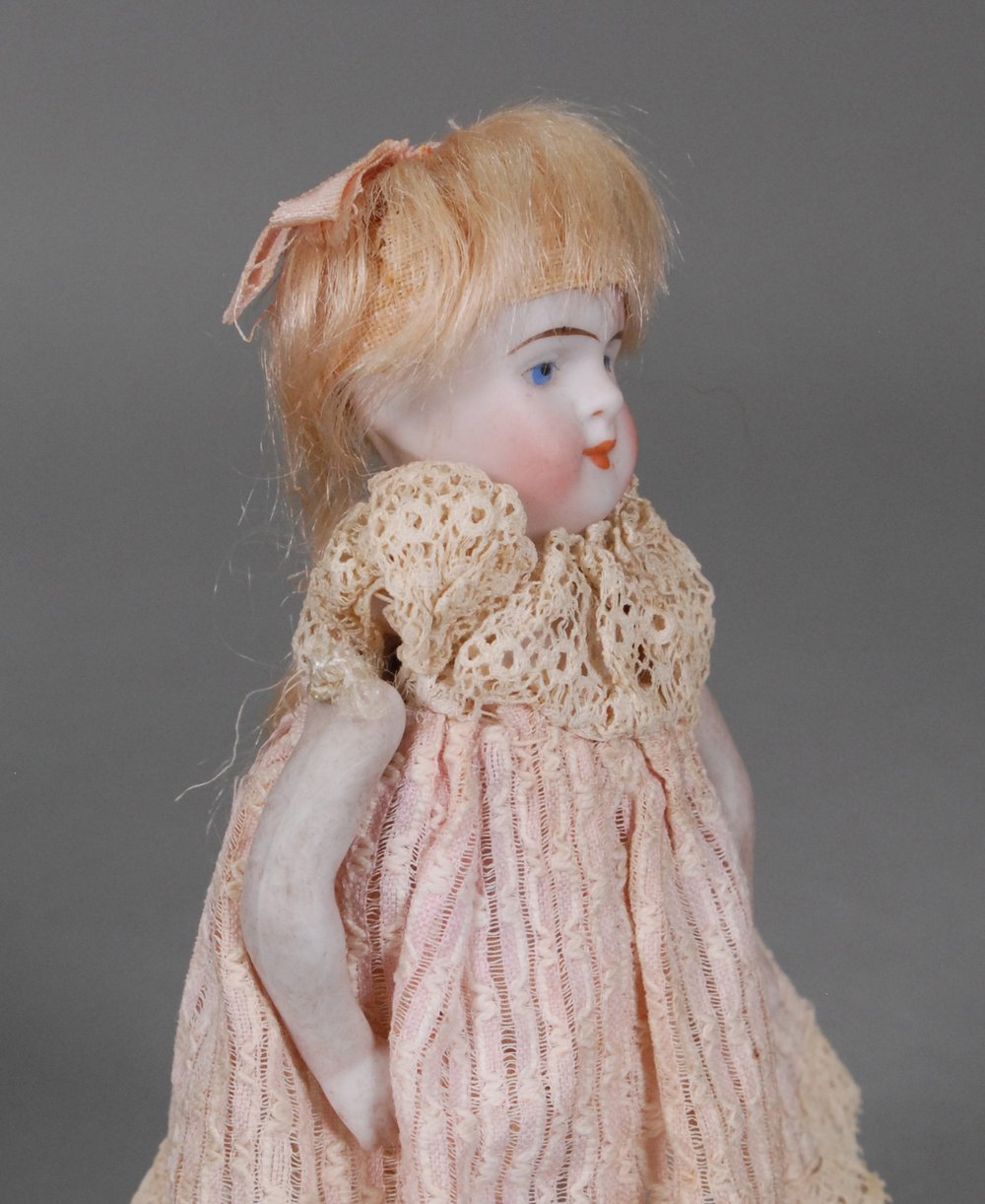 Bisque Doll By Oumlet Hansel & Gretel 10Girl, Original Clothes