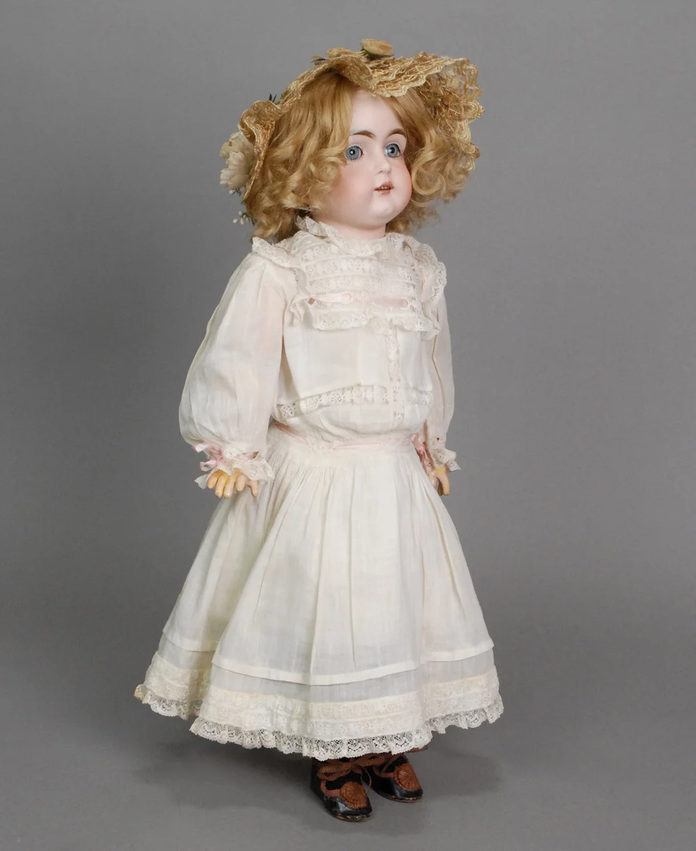 Poupée Ancienne En Porcelaine Kestner 146 – 63 Cm – Très Belle Pièce