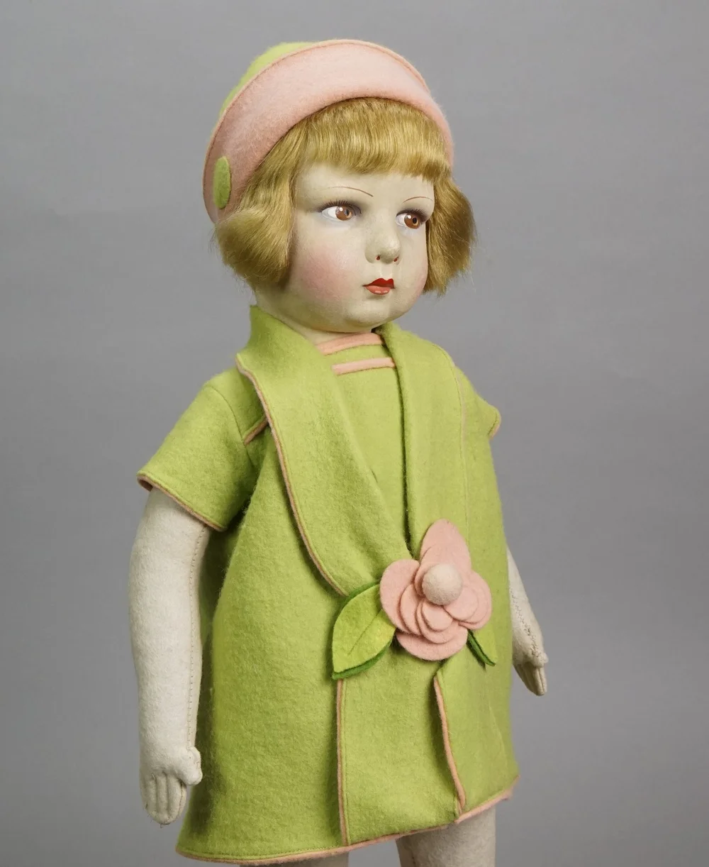 French Cloth Art Doll, Circa 1920s — Carmel Doll Shop