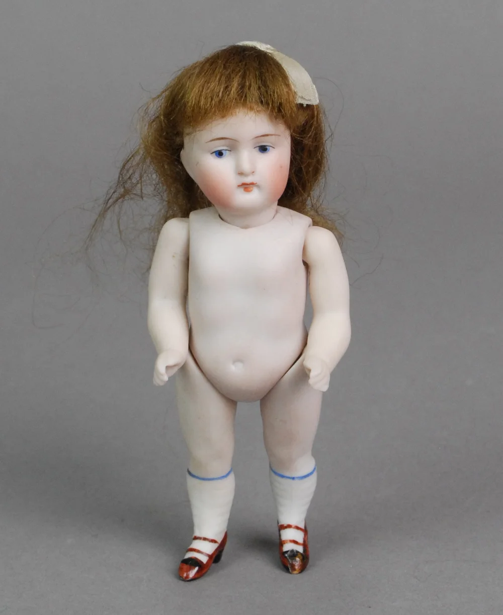Grande Figurine En Céramique Bisque D'une Jeune Fille - Hauteur 16.5 Pouces (~42 Cm) - Faite Main - Neuf