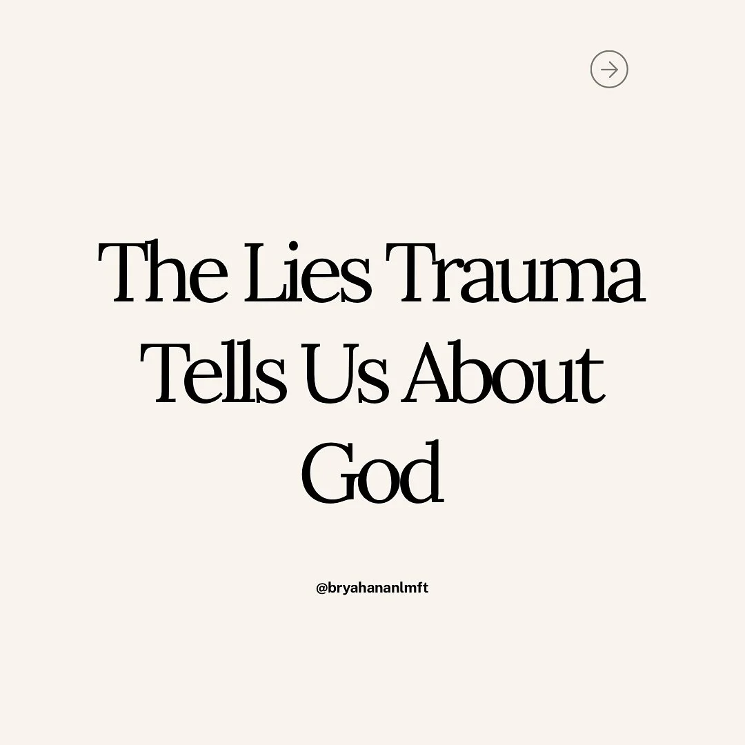 At the deepest core of all of our wounds is the lie that God abandoned us. 

I was praying about this last night and this truth in my own story cut deep. 

Our hearts were made for God and when our trauma tells us in different ways that God doesn&rsq