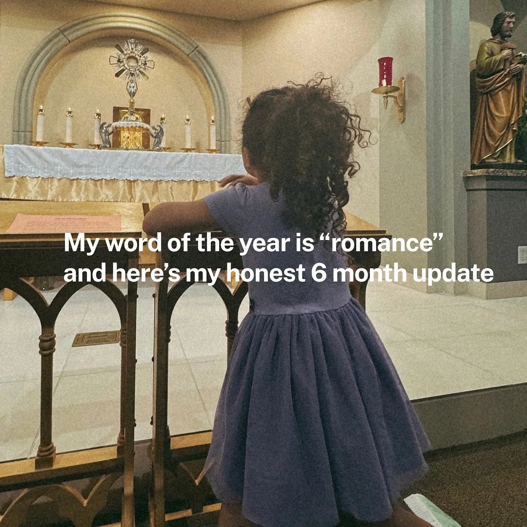 This actually my first time doing a word of the year and I am really loving it. 

Anyone else doing a word of the year?? How is God using that word to heal you?? Share in the comments ☺️

#catholictherapist #catholicmentalhealth #divineromance #chris