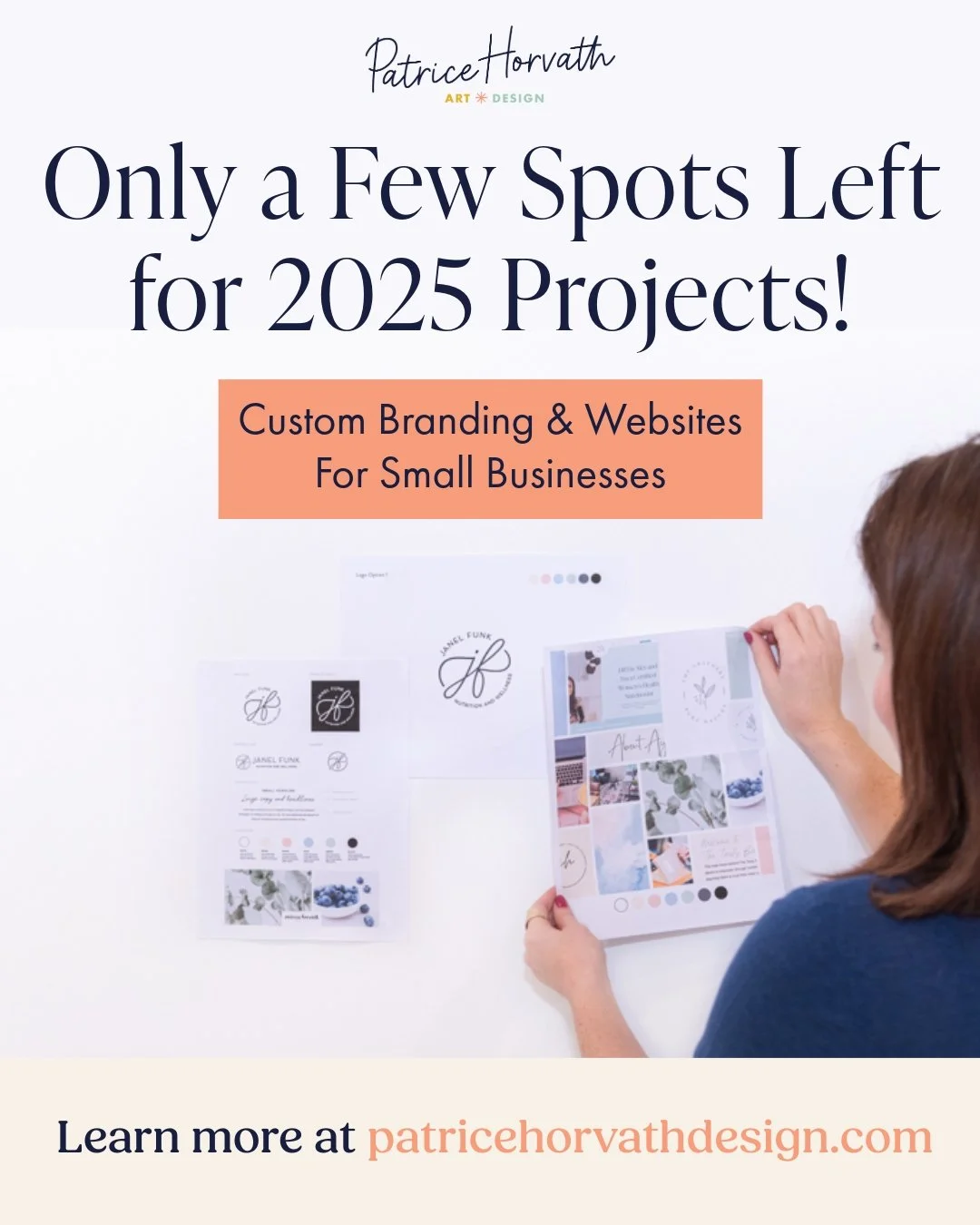 ✨ Final Projects of 2025 &ndash; Now Booking ✨

If launching your new brand or website has been on your someday list &mdash; this is your sign.
I&rsquo;m opening up the final few branding &amp; web design spots before the year ends!

✔️ Custom logo &