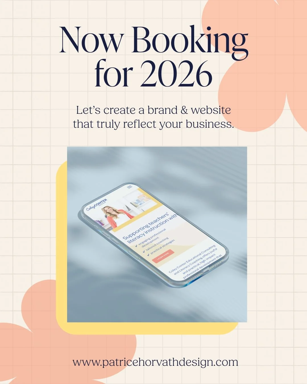 ✨ 2026 is your year to launch with confidence. Whether you&rsquo;re ready to rebrand, refine your website, or finally create a cohesive presence &mdash; I&rsquo;d love to help.
Now booking new brand &amp; web design clients for January&ndash;March! ?