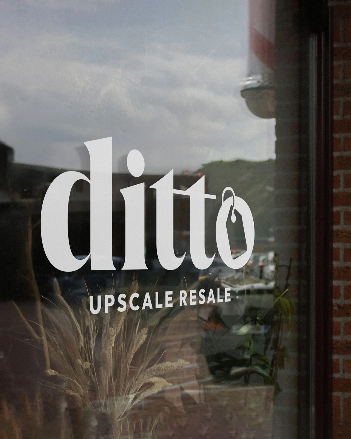 upscale resale nonprofit brand board and logo system