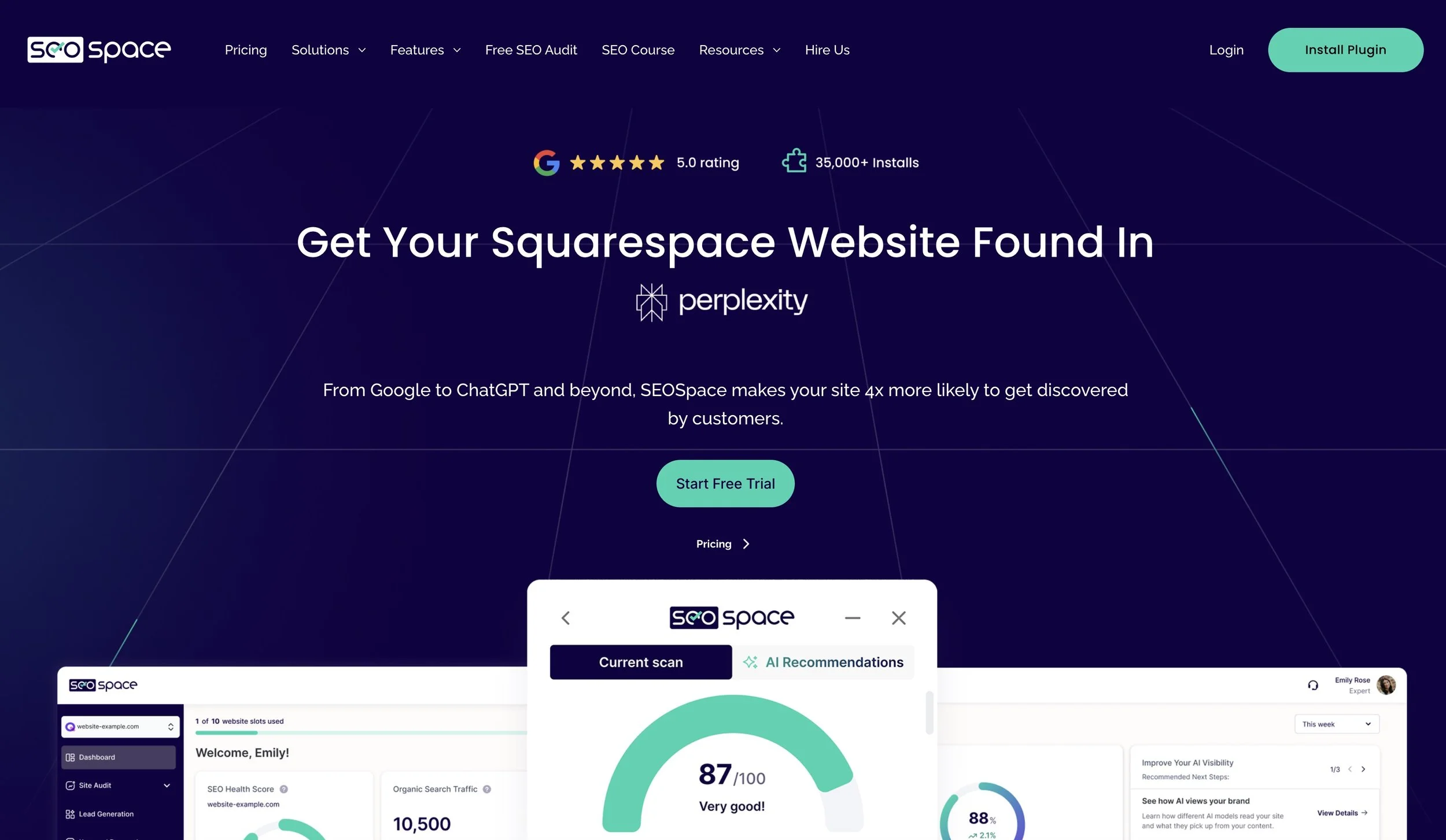 seo plugins for Squarespace, seospace