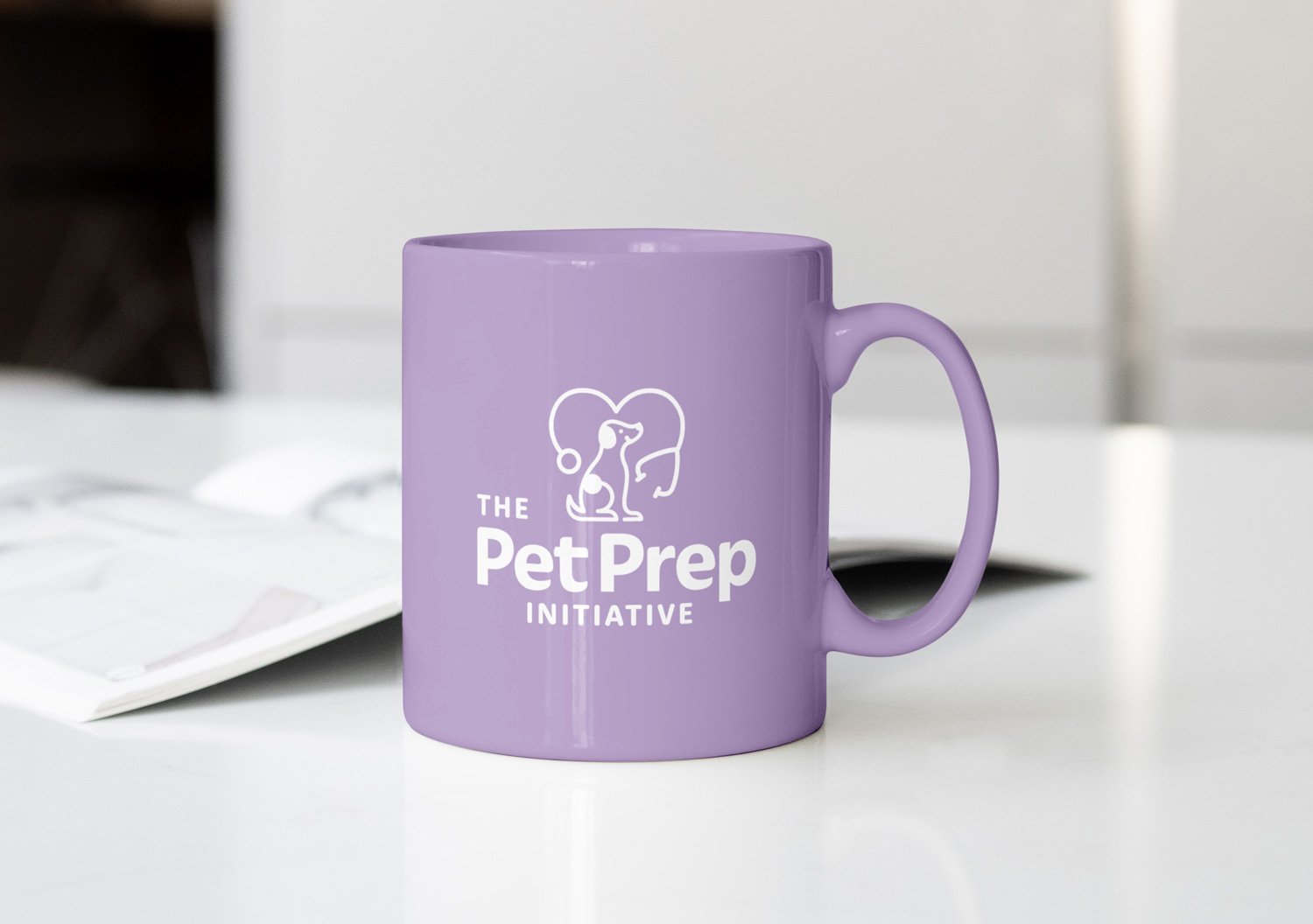 Branding elements including color palette and patterns for pet business