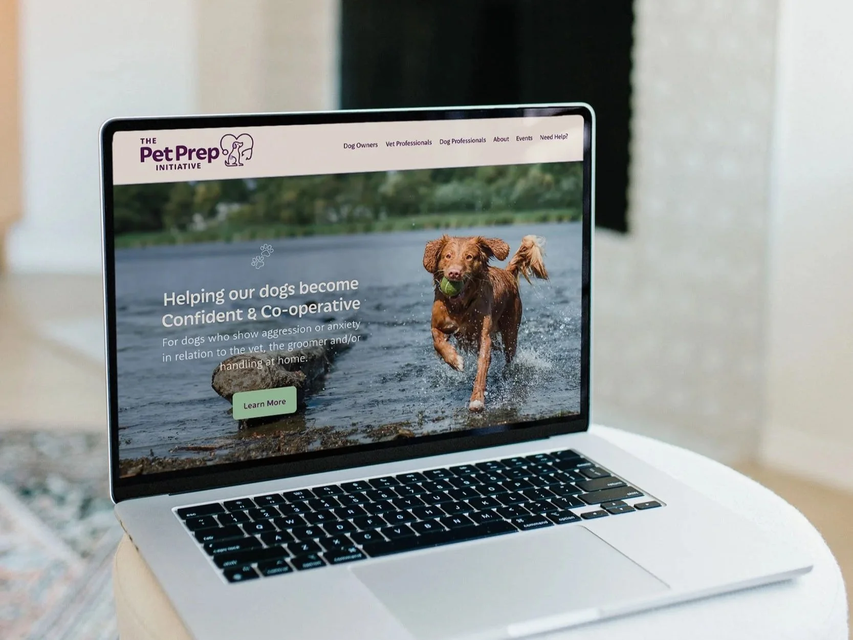 Squarespace website design for Pet Prep Initiative homepage