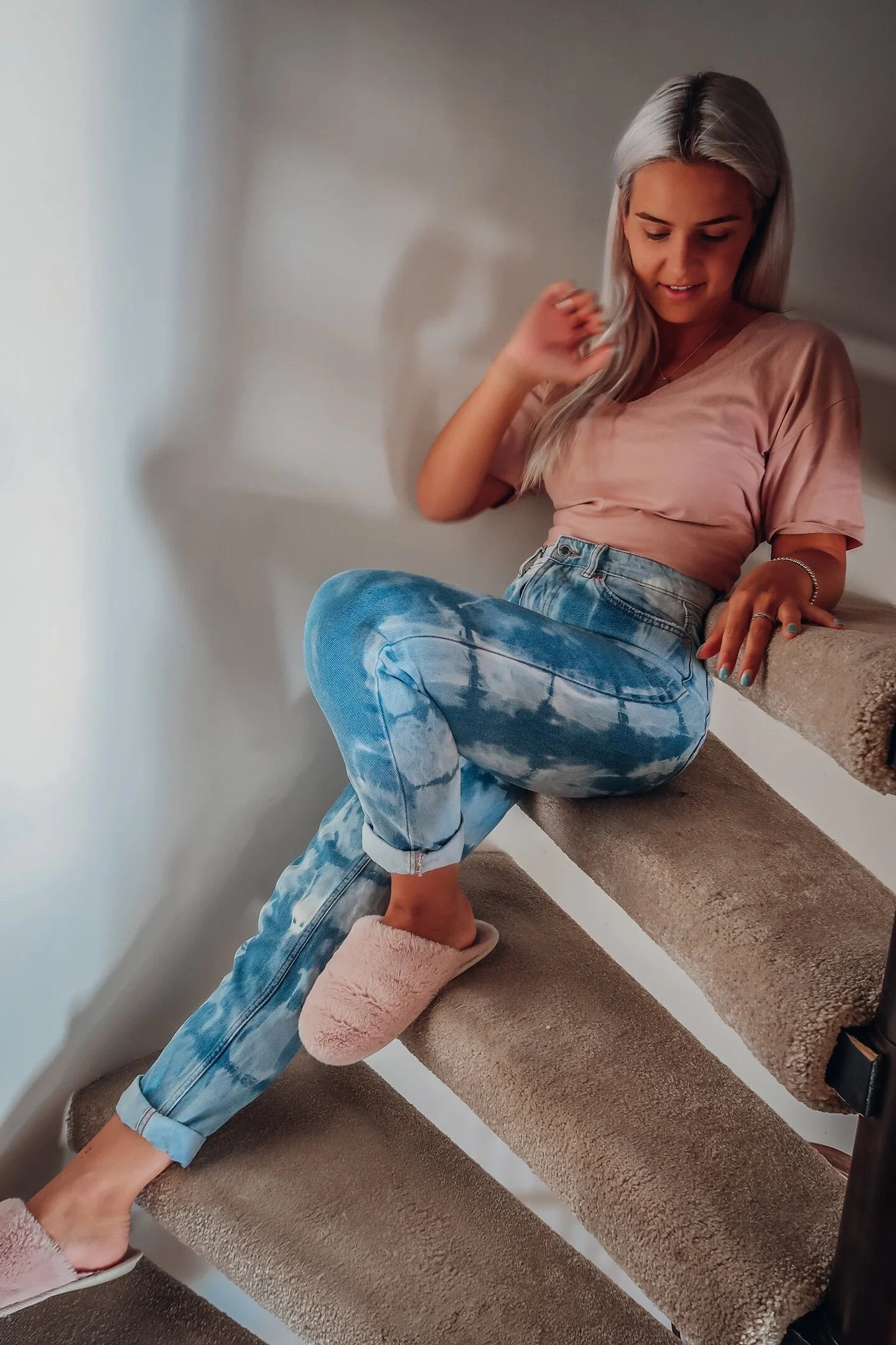 tie dye jeans diy