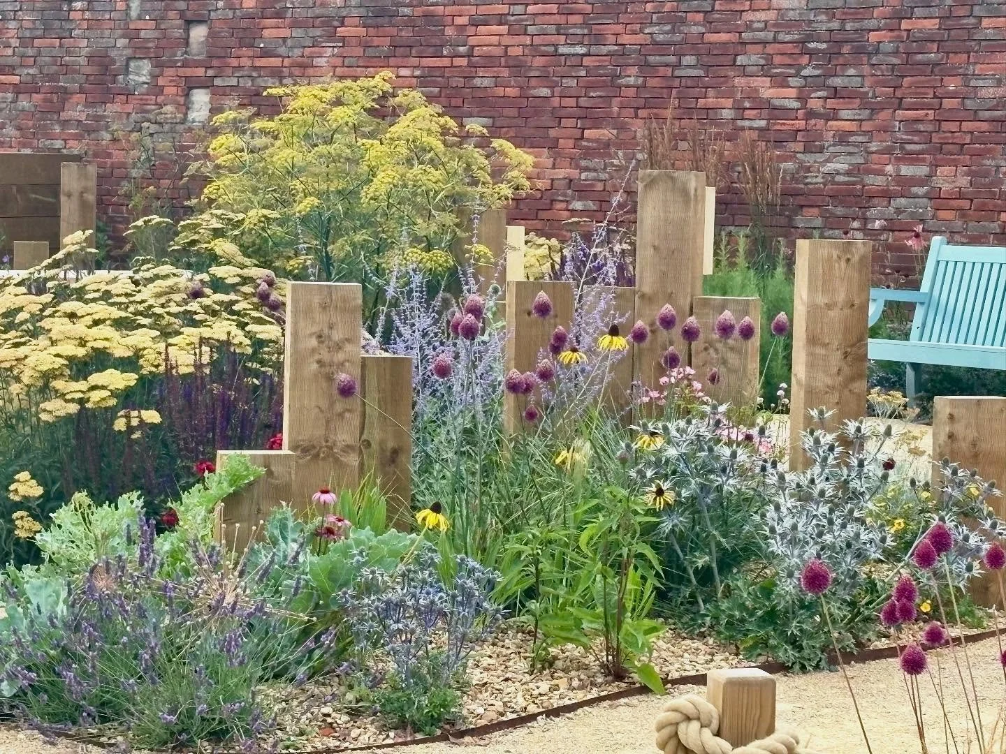 Soaking up inspiration at the stunning new Bamburgh Walled Garden. A beautifully designed space full of clever structure, joyful planting combinations, and peaceful corners for everyone to enjoy. A happy place in every sense!!! Gorgeous design by @