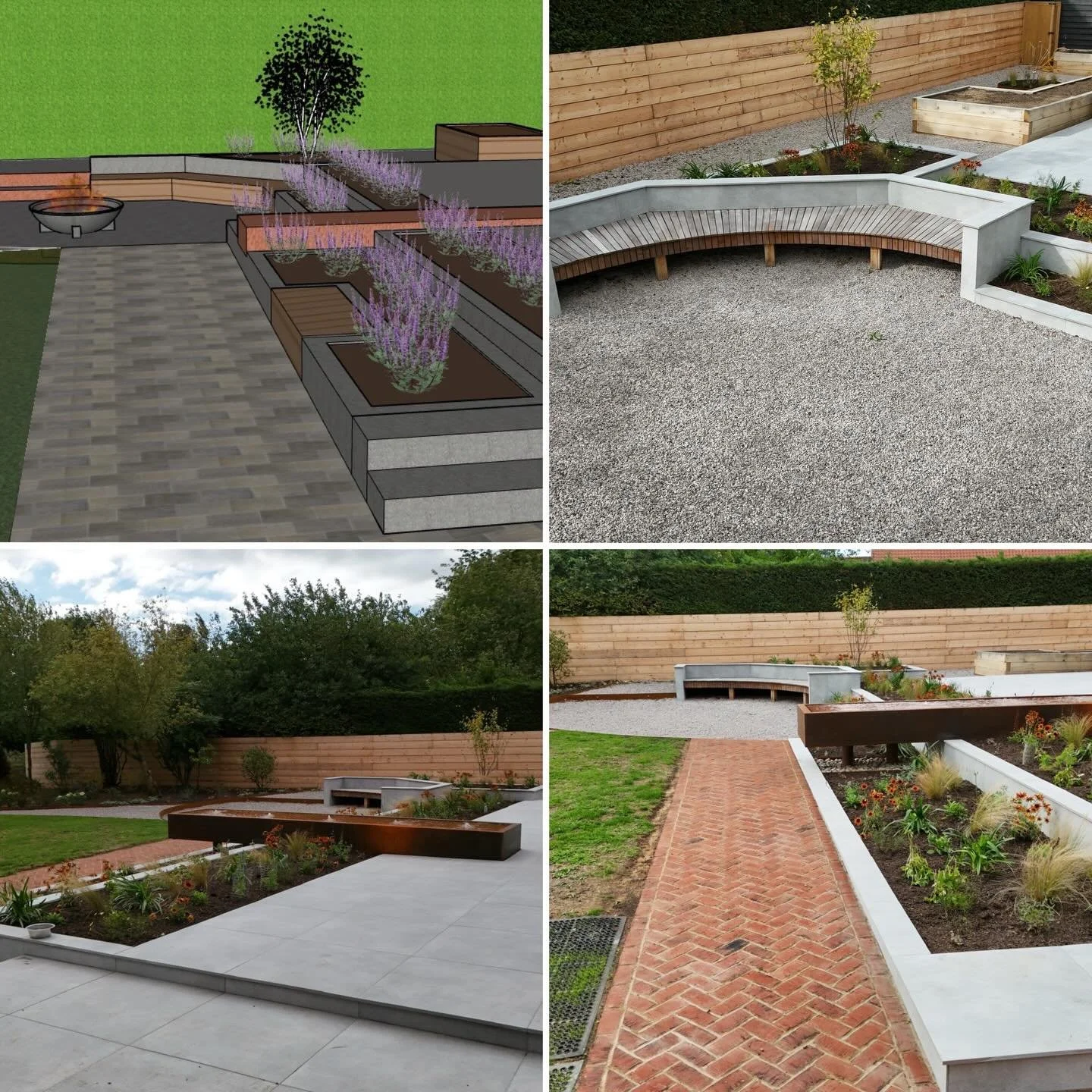 Designed and planted by @ladies_that_mulch - we love creating bespoke, layered gardens with a focus on fabulous planting to enjoy all year round!  Looking forward to revisiting this garden in Spring!
#gardendesign #gardendesigner #landscapedesi̇gn #l