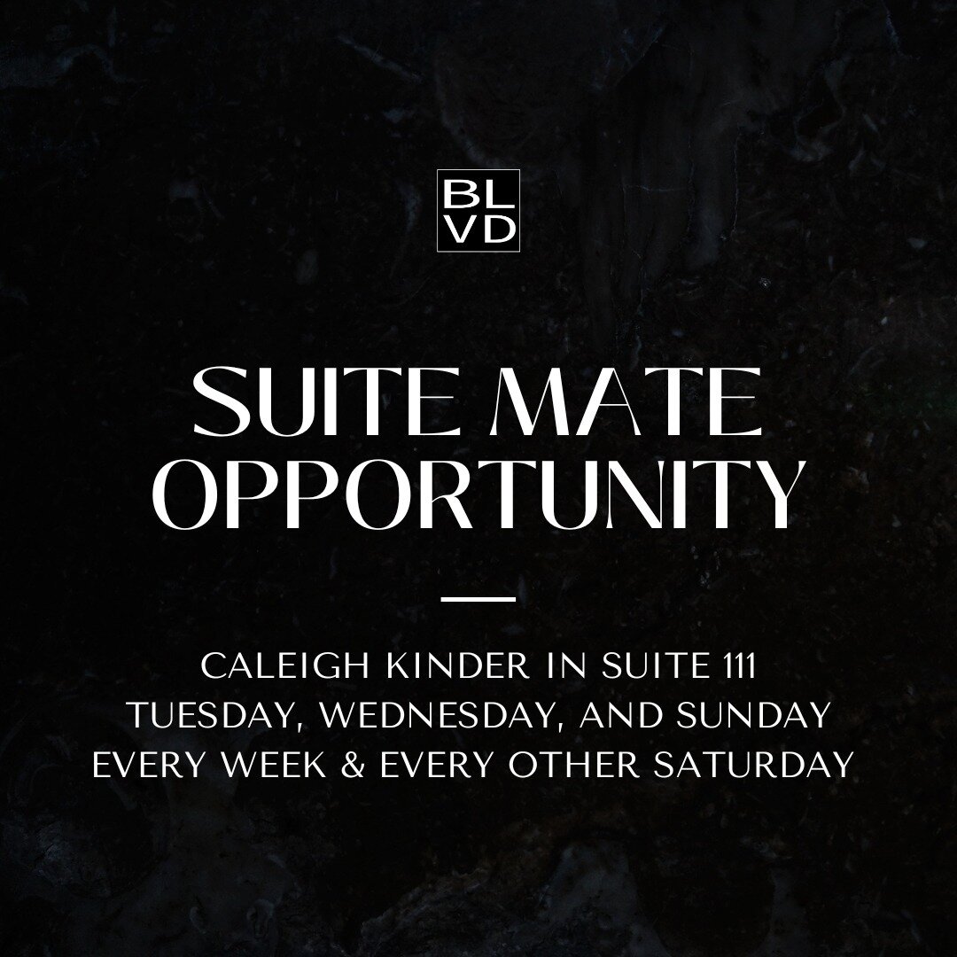 Caleigh Kinder is having a Suite Mate Opportunity! Please message @Kinder.hair or click the link in our bio for more information. 🖤