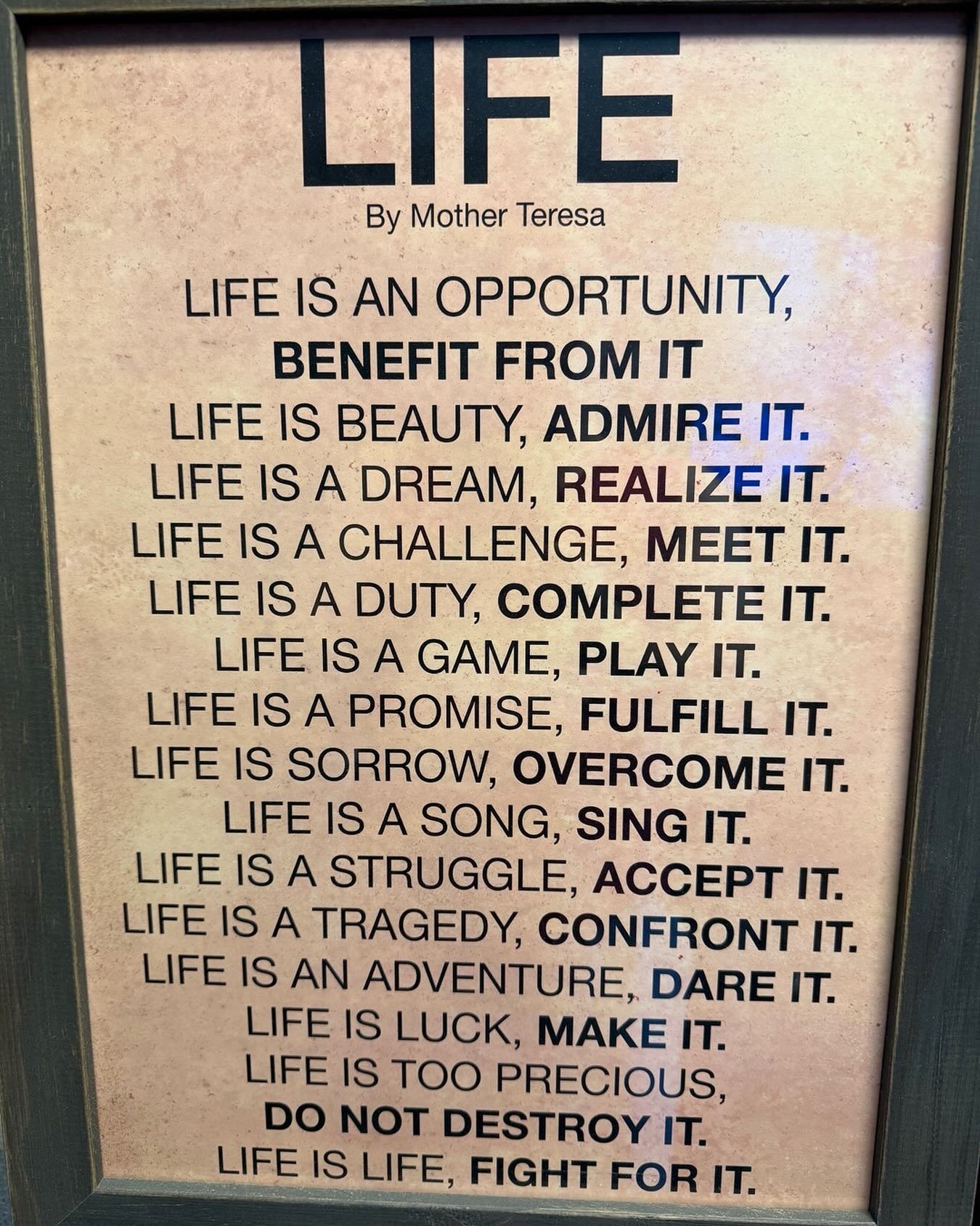 LIFE!!
LIVE IT!!!
Love it!!