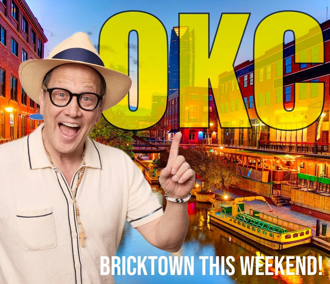 OKC this weekend! Come see a show at Bricktown. Tickets at https://www.robschneider.com #RobSchneider #standupcomedy #Bricktown