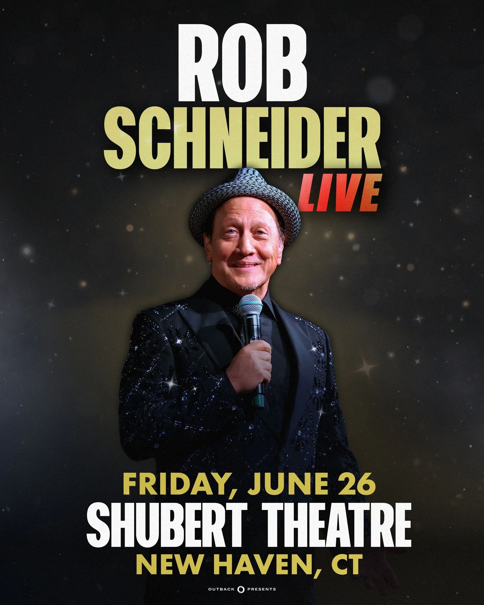 New Haven, CT! I'm headed your way JUNE 26th. Come see a show https://my.shubert.com/11235/11236 #RobSchneider #standupcomedy