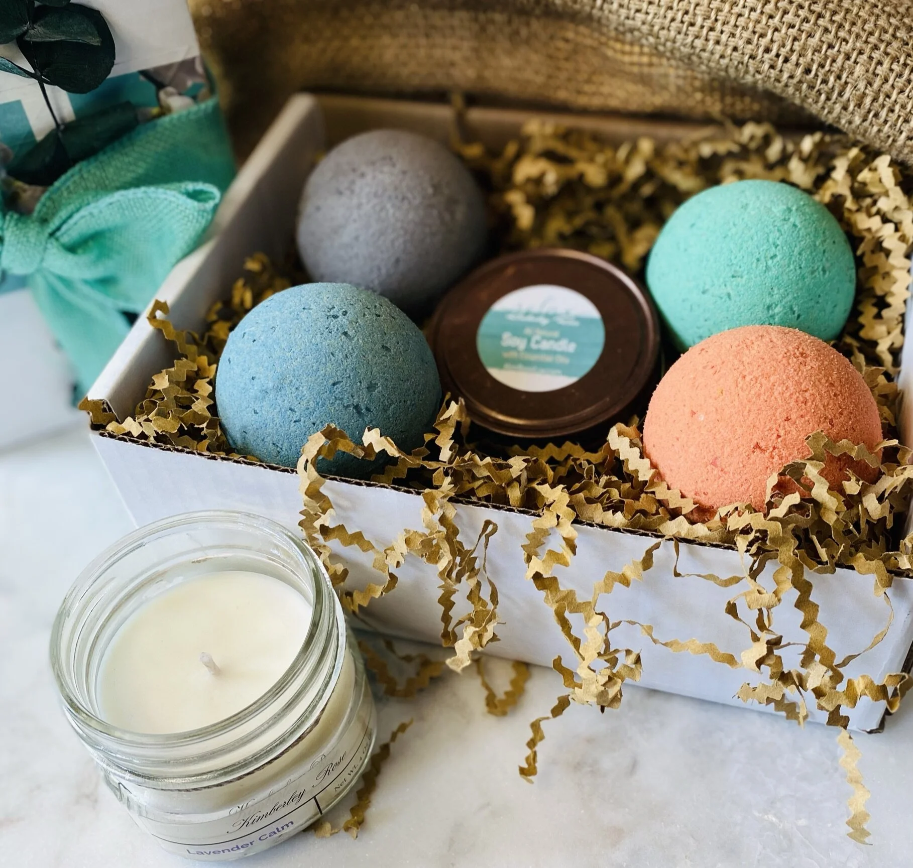 Spa Day Gift Box The Works — Kimberley Rose Luxuries Handcrafted Skincare