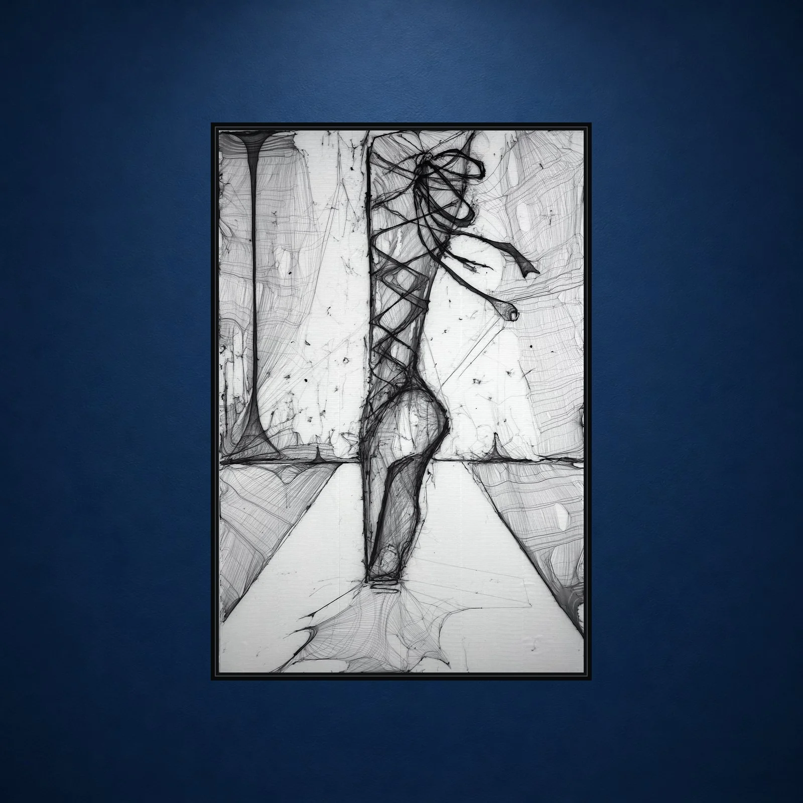 To The Pointe / Flying Machine | Original Fiber Artwork