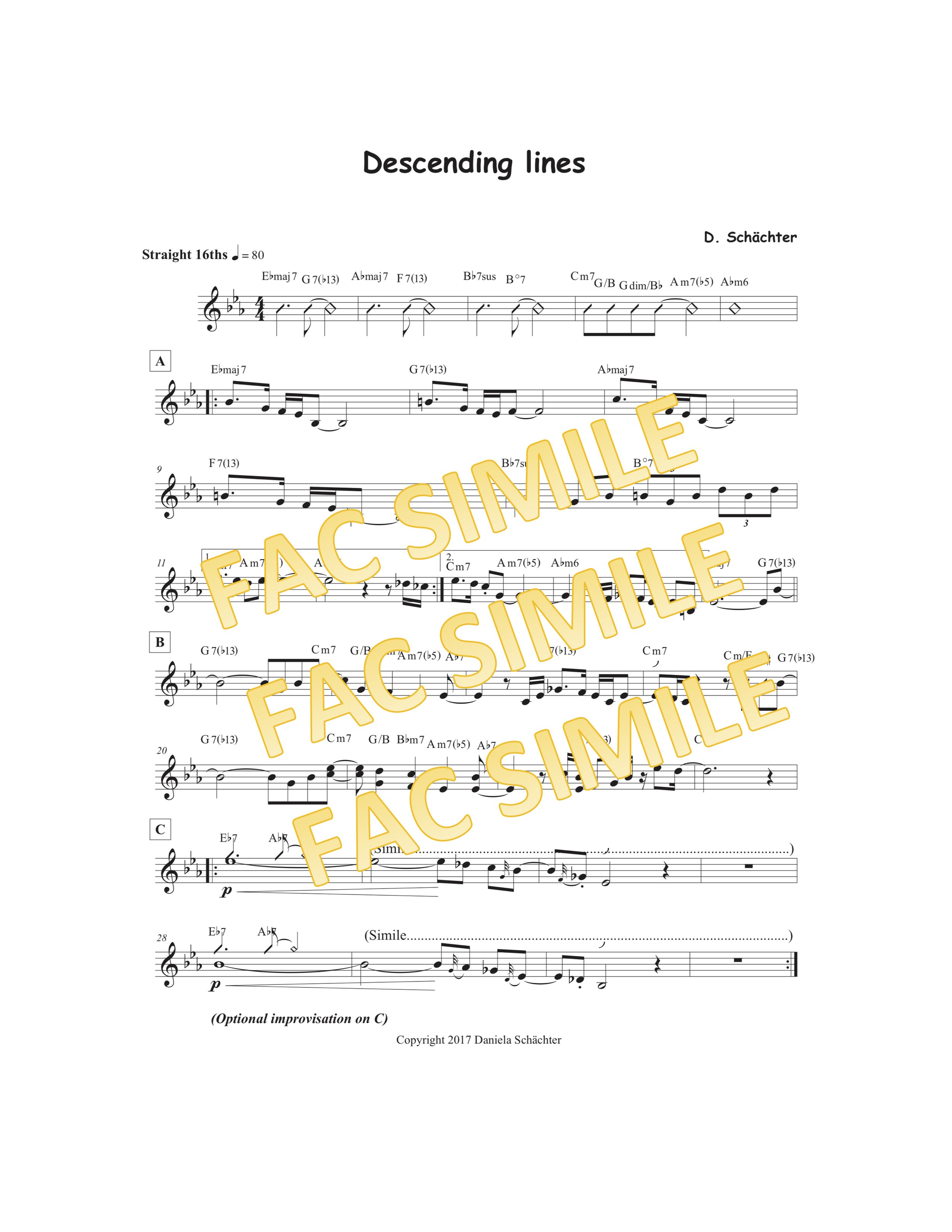 Descending Lines