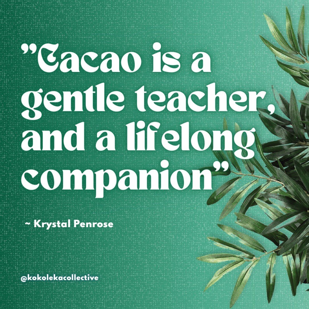 Y'all if I had a nickel for every time a cup of cacao has hugged me in tough moments in my life... I'd be a billionaire 🎉

Cacao is an entheogen we often overlook because of the colonial lens of chocolate...

That it's a confection.
That it's a dess