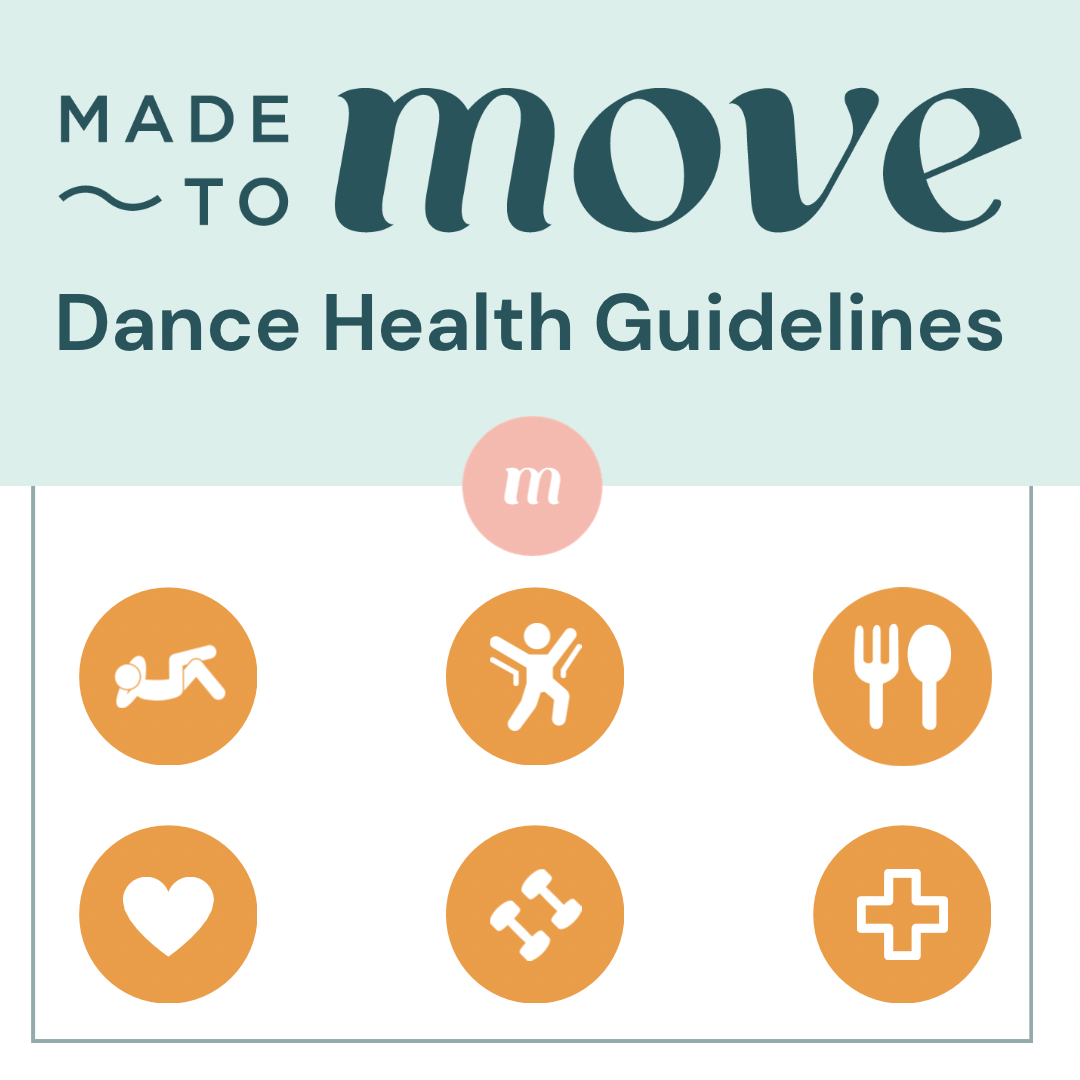 One page, evidence-informed Dance Health Guide.