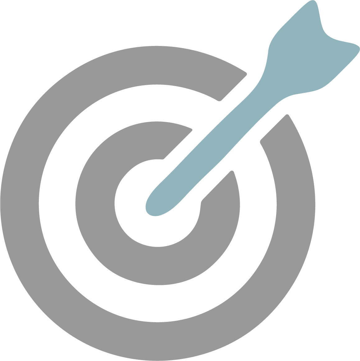 Bullseye icon with arrow in the middle