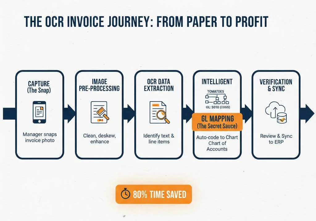 The OCR Invoice Workflow - Over Easy Invoices