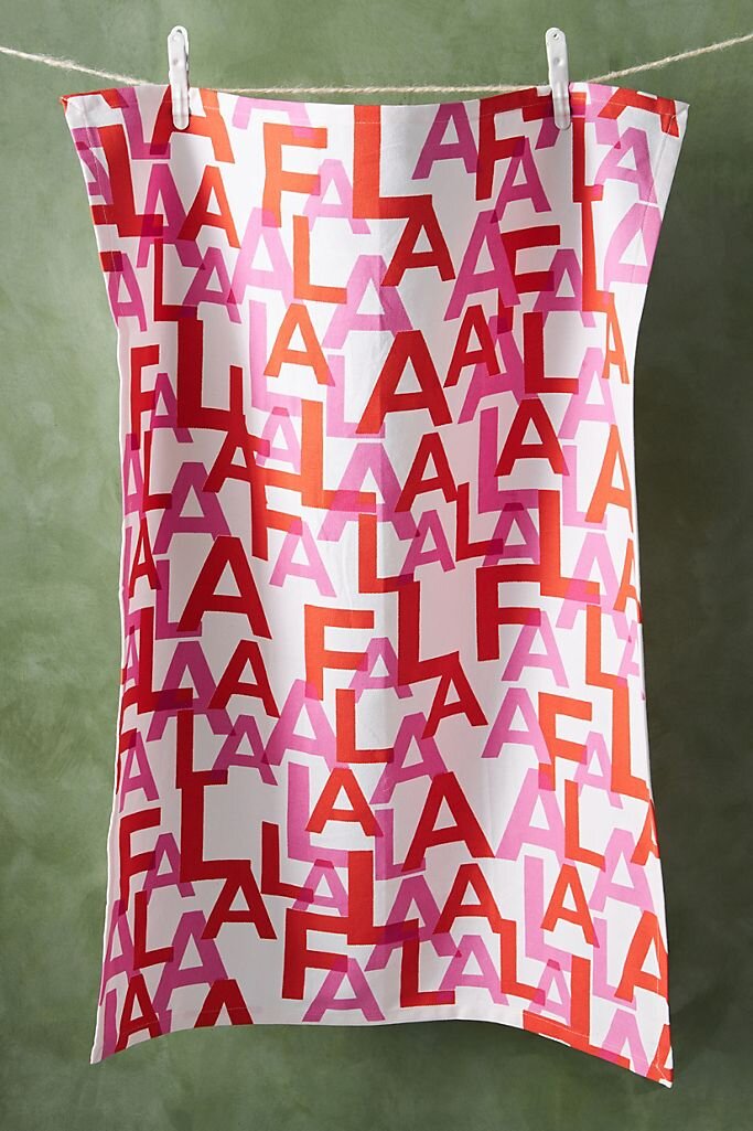 Fa La La Dish Towel - Anthropologie