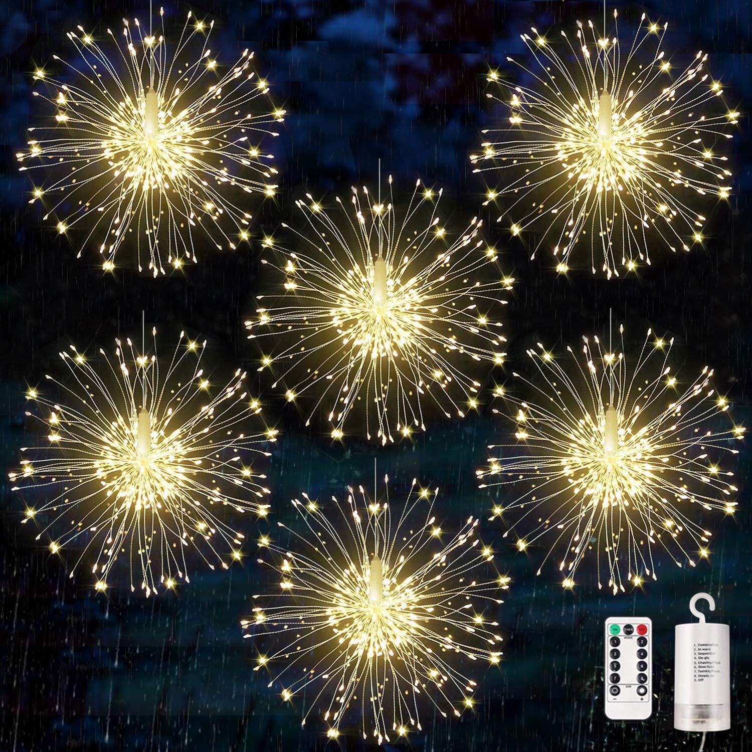 Fairy Light Starbursts - Outdoor/Battery Operated