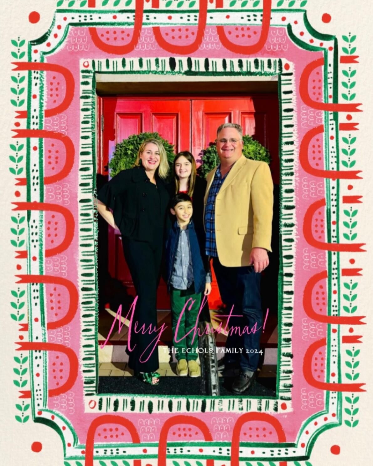 Warmest wishes from my family to yours this holiday season!  Merry Christmas &amp; love to all! 🎄&hearts;️🎀✨