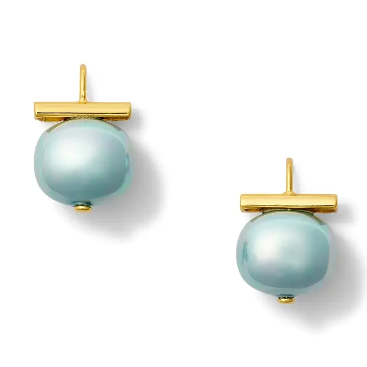 Cornflower Forever Fave Pebble Pearl Earrings