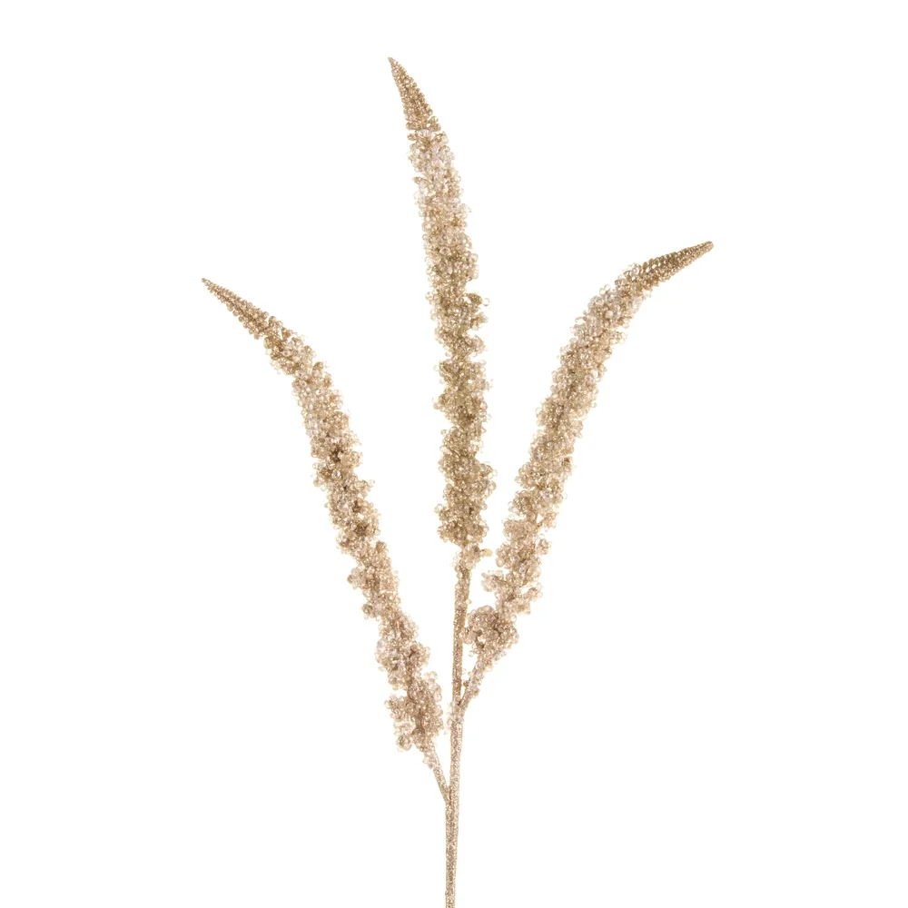Glittered Foam Amaranth Stem