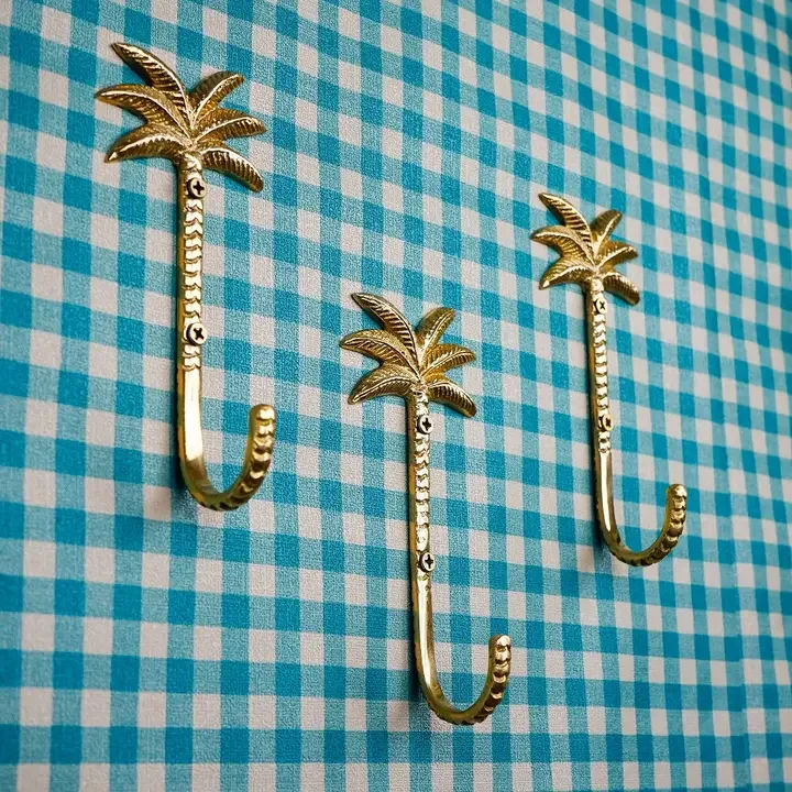 Palm Tree Brass Hook