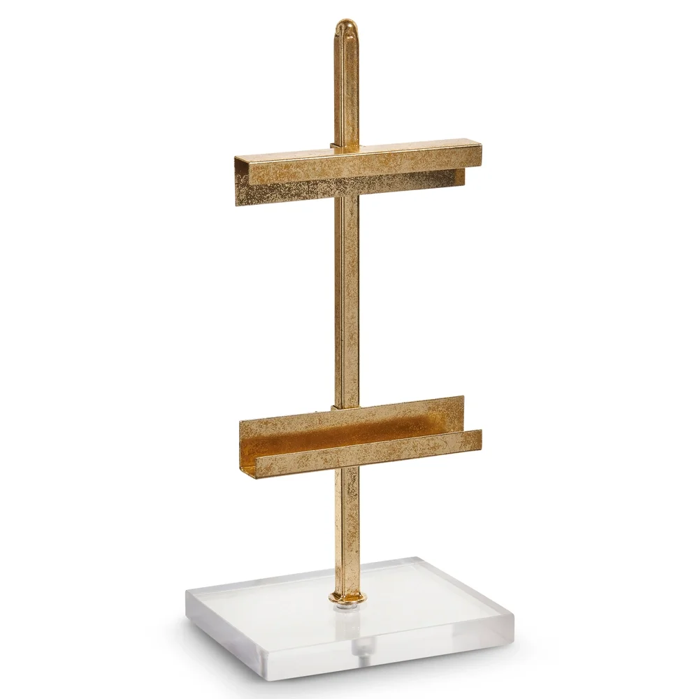 Elegant Gold Mini Easel with Acrylic Base