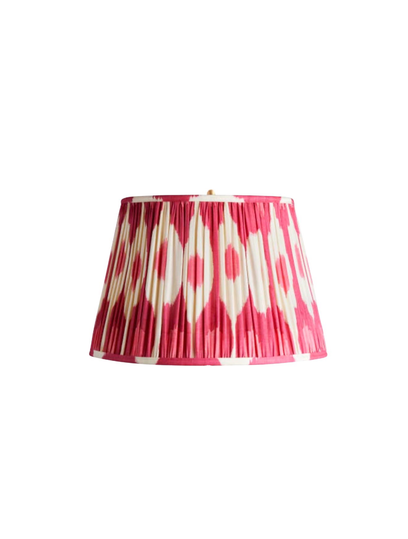 Ikat Berry Silk Lampshade, 18"