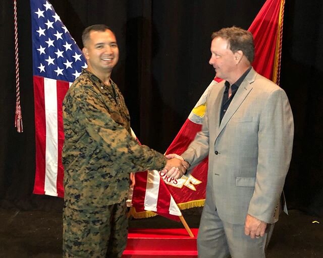 Happy to see my friend Lt Colonel Julian Tsukano assume command of Marine Detachment Fort Lee #usmc #semperfi