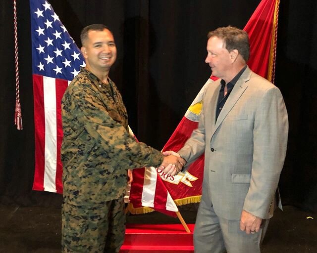 Happy to see my friend Lt Colonel Julian Tsukano assume command of Marine Detachment Fort Lee #usmc #semperfi Thank you Marines everywhere! @julestsukano