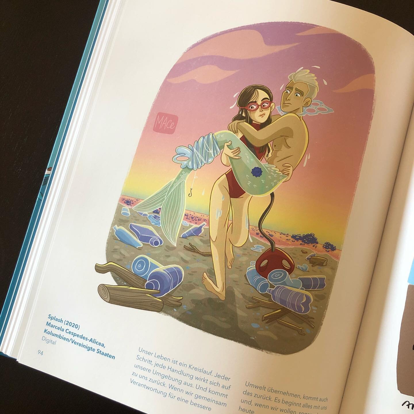 It arrived in the mail today... my copy of Seagulls. Waste. And some Mermaids. Its always exciting to get a book with your art in it, AL. WAYS. ! 
This is such a cool project with lots of artist from many parts of the world joining together to raise 
