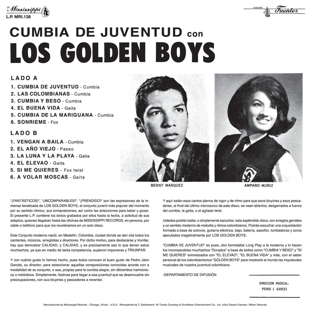 Los Golden Boys - Cumbia De Juventud — Mississippi Records