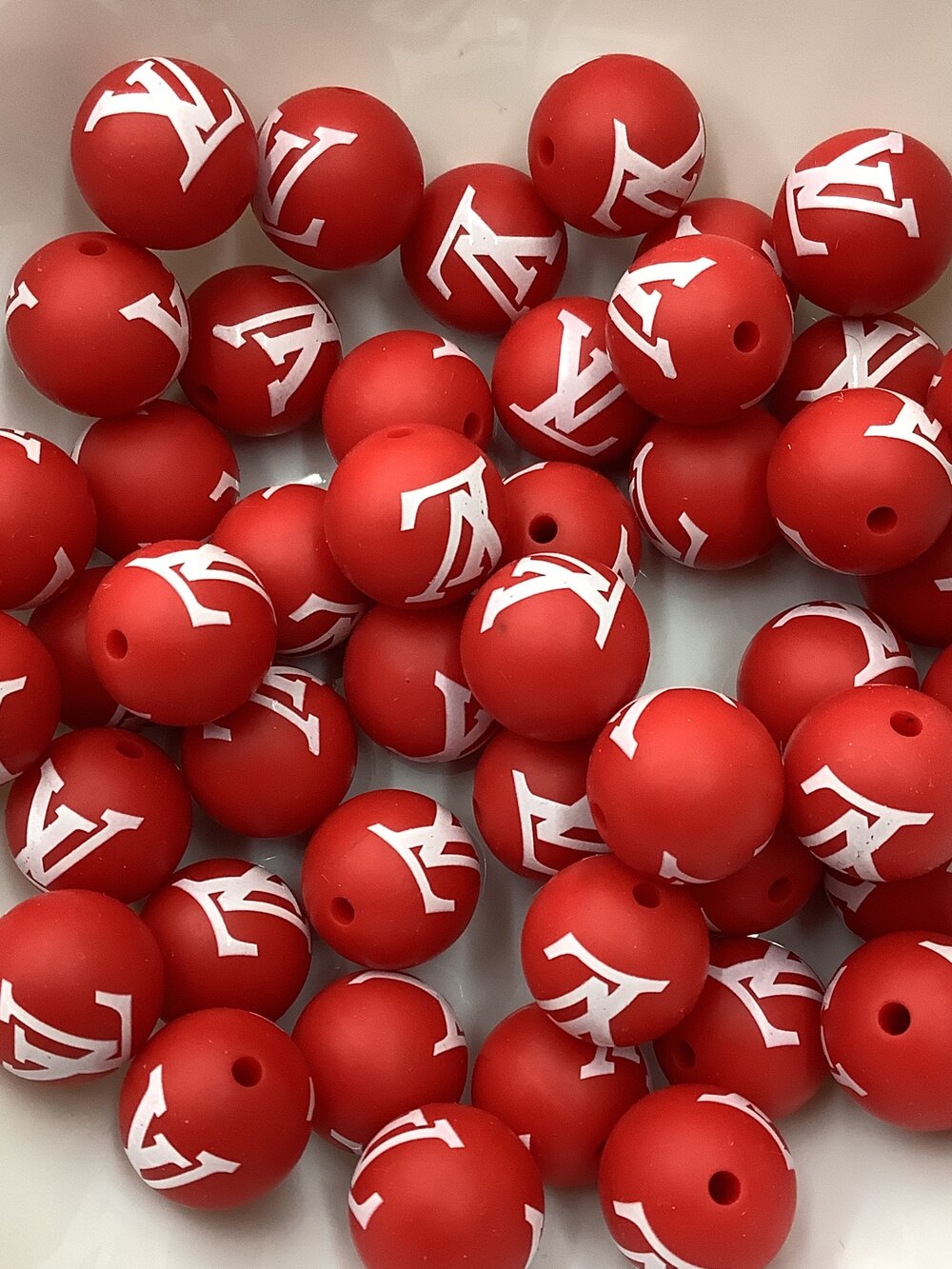 Louis Vuitton Red — Lilly's Beads