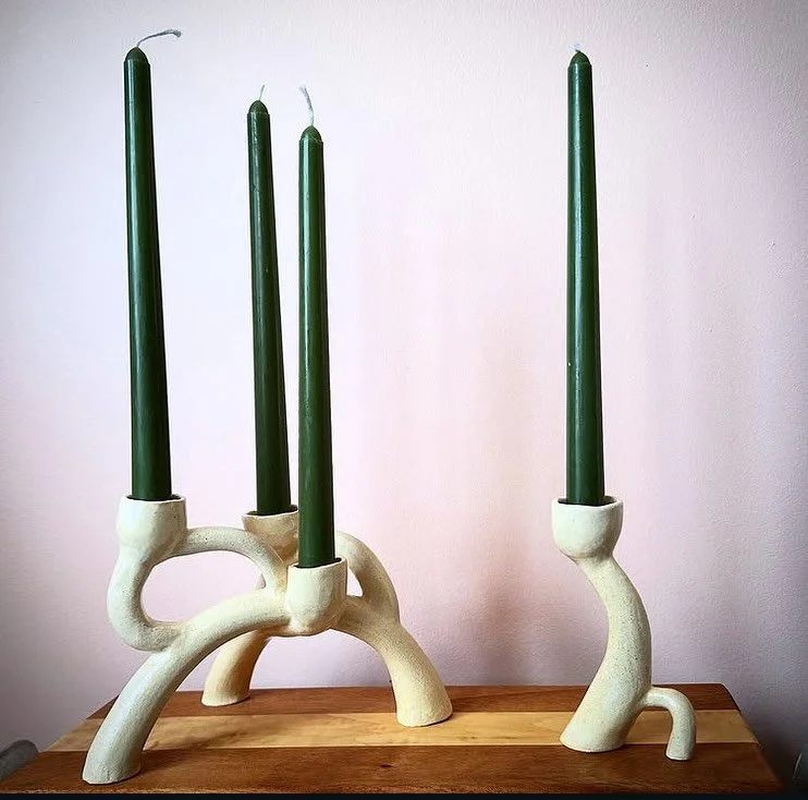 Best use of our extruder! Artist @ceramicarchives used the long extruded pieces, pulled them to form, including tapering the ends.