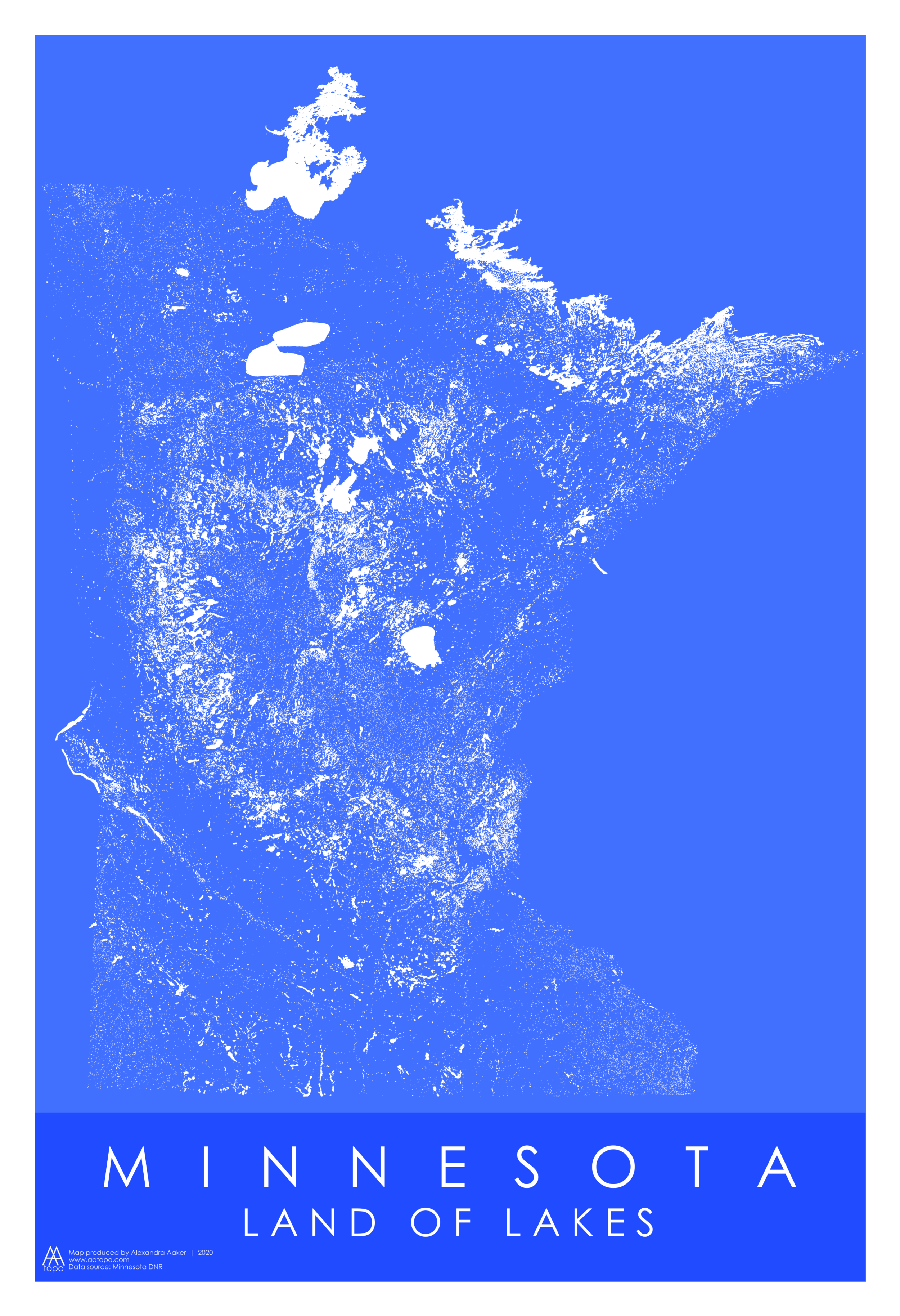 Minnesota Lakes mapA map of all 10,000+ lakes in Minnesota!