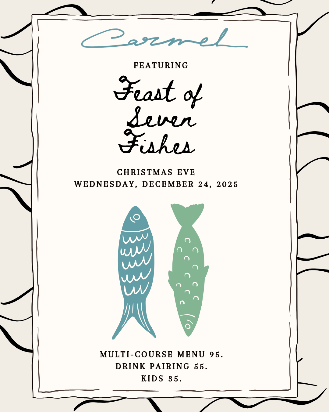 Feast of Seven Fishes at Carmel