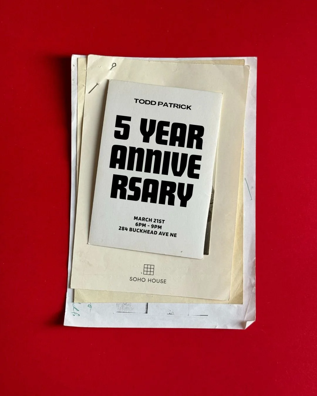 Todd Patrick’s 5 year anniversary