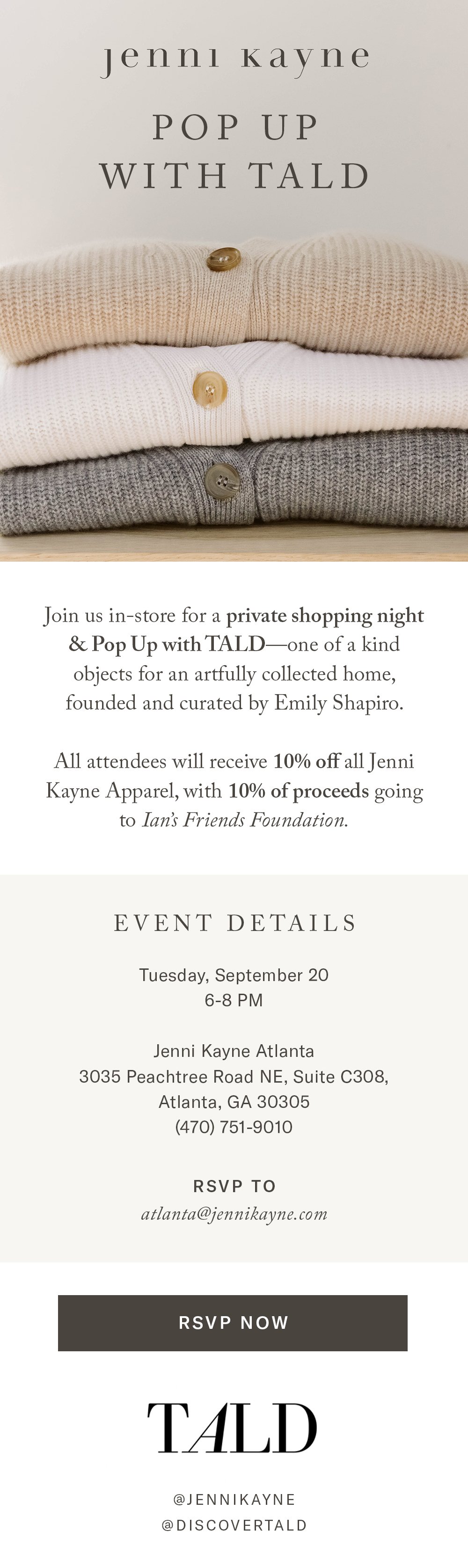 Pop Up with TALD — Buckhead Village District