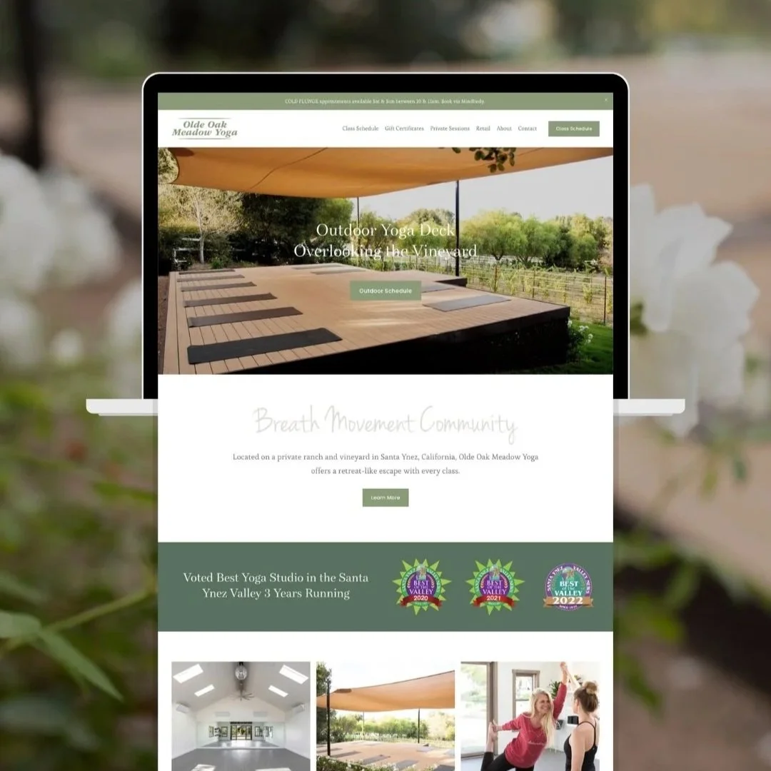 Yoga Studio | Squarespace Website