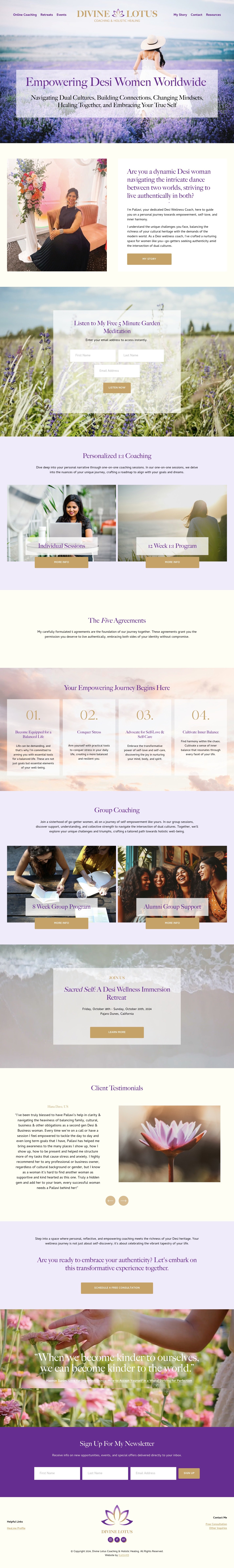 Squarespace Website Home Page