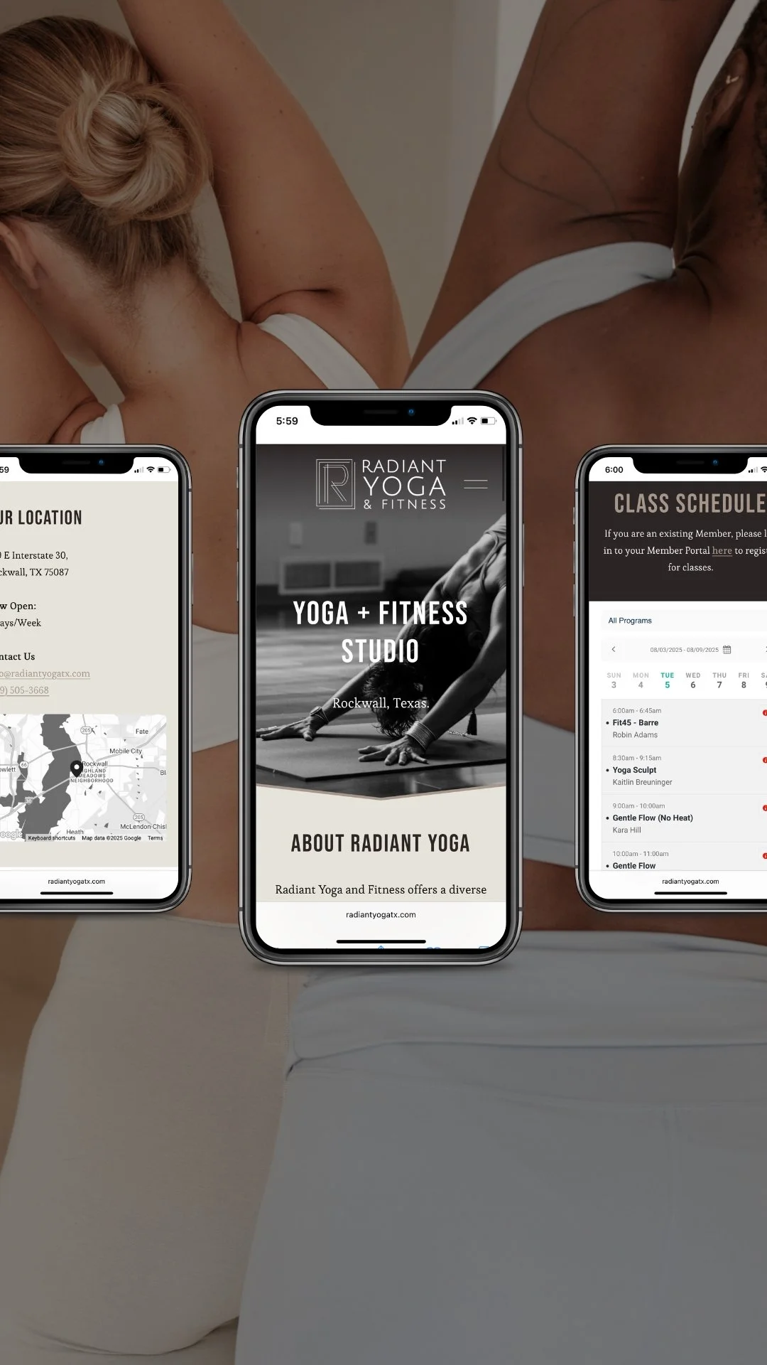 Yoga Studio Squarespace Website