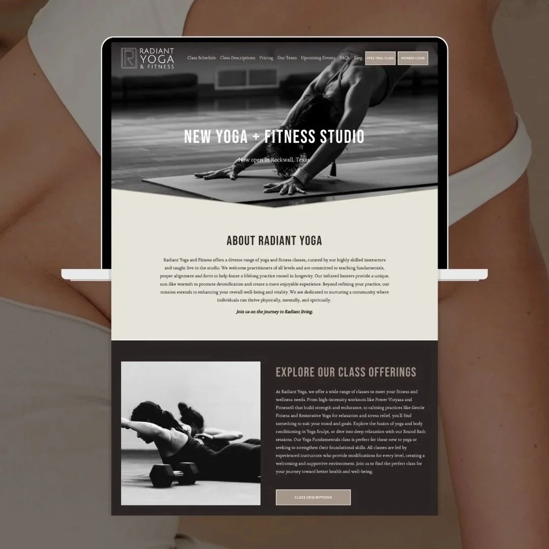 Radiant Yoga | Squarespace Website