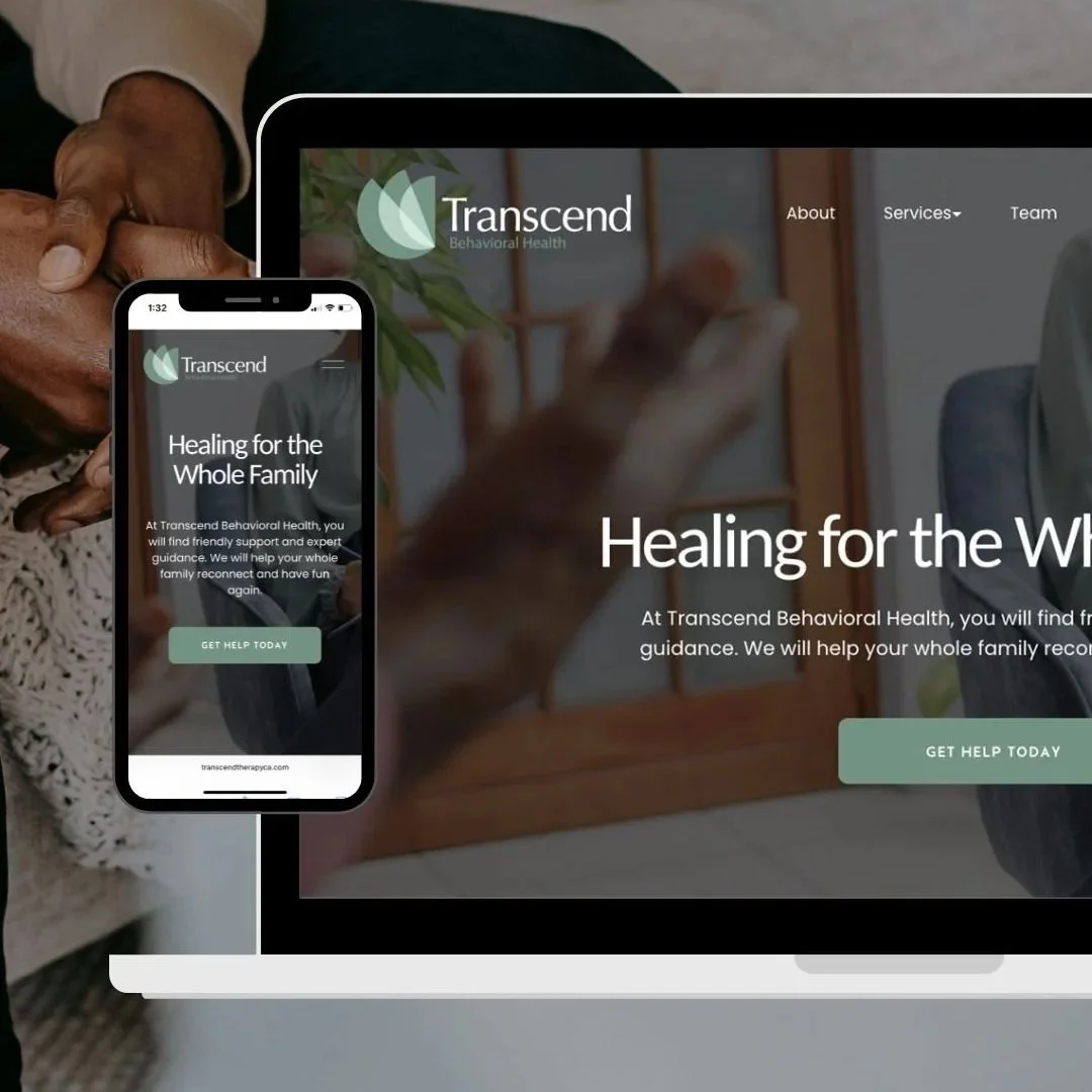 Transcend Behavioral Health | Squarespace Website